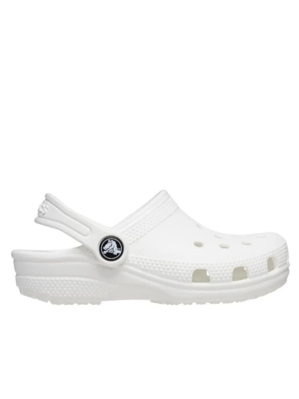 Crocs Girl's White Classic Adjustable Breathe Slip-On Casual Clogs Size 11